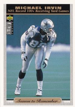 Michael Irvin Dallas Cowboys 1996 Upper Deck Collector's Choice NFL Season to Remember #52